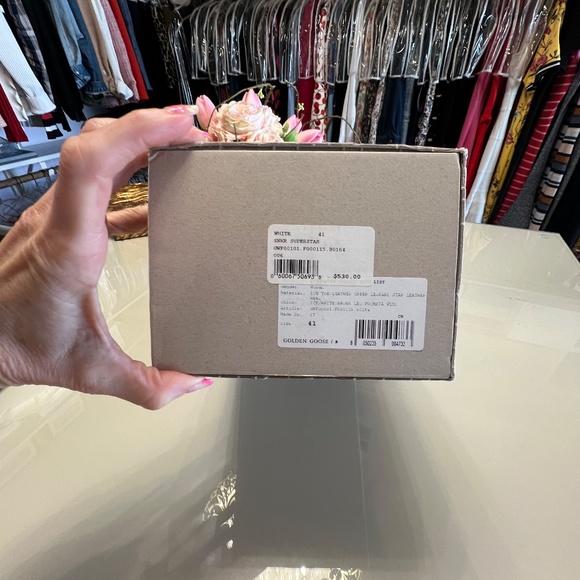 Golden Goose Deluxe Brand Superstars Hot Pink Leopard Fur - Picture 7 of 7